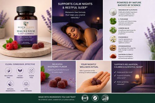 Renewvenate Magnesium Sleep Gummies
